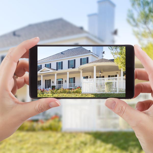 taking photos of home with phone
